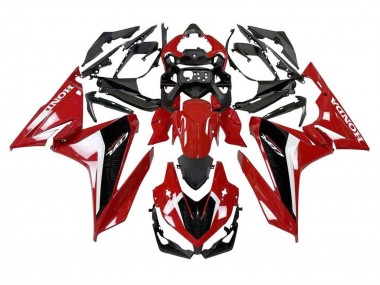 Mejores Carenado Moto Honda CBR500R 2019-2021 - Rojo Blanco Negro