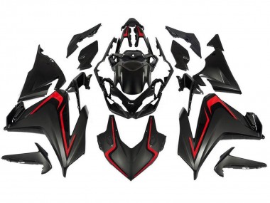 Mejores Carenados Moto Honda CBR500R 2019-2021 - Negro Mate Rojo