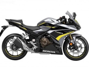 Mejores Carenados Moto Honda CBR500R 2019-2021 - Plata Negro Brillante Amarillo