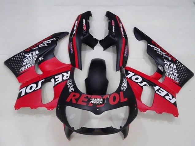 Mejores Carenados Moto Honda CBR900RR 893 1994-1995 - Rojo Negro Mate Blanco Repsol