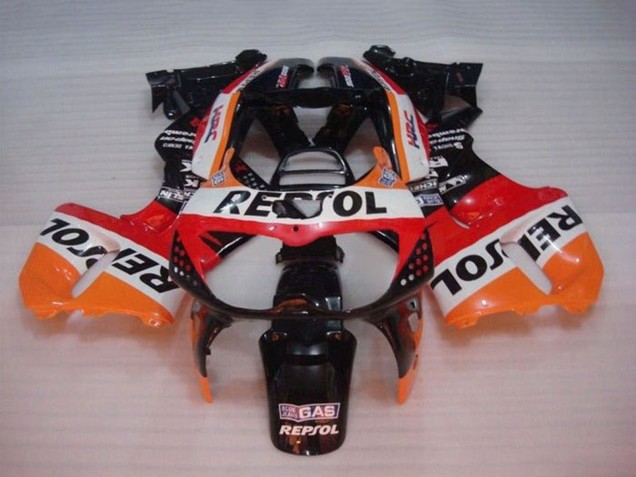 Mejores Carenados Moto Honda CBR900RR 893 1994-1995 - Naranja Blanco Rojo Negro Brillante Repsol