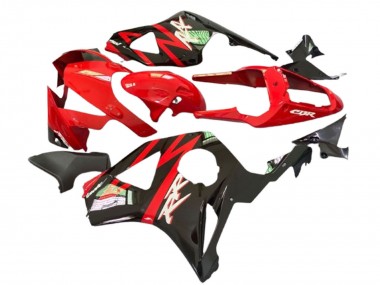 Mejores Carenados Moto Honda CBR900RR 929 2000-2001 - Rojo Negro Mate Negro Brillante