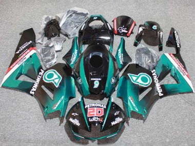 Mejores Carenados Moto Honda CBR600RR 2013-2023 - Azul Verdoso Negro Brillante Petronas 20