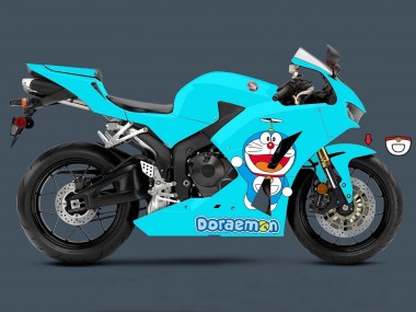 Mejores Carenados Moto Honda CBR600RR 2013-2023 - Azul Claro Doraemon