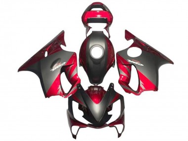 Mejores Carenados Moto Honda CBR600 F4i 2001-2003 - Rojo Negro Mate