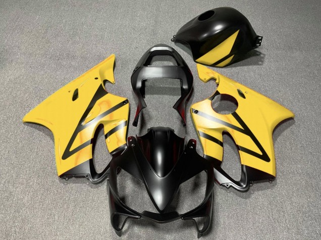 Mejores Carenados Moto Honda CBR600 F4i 2001-2003 - Amarillo Negro Mate