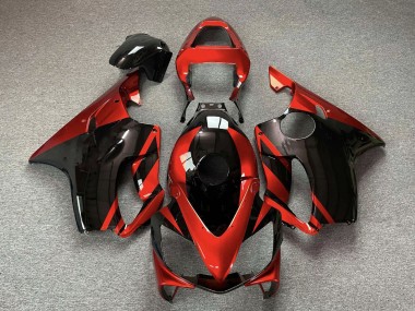 Mejores Carenados Moto Honda CBR600 F4i 2001-2003 - Rojo Negro Brillante