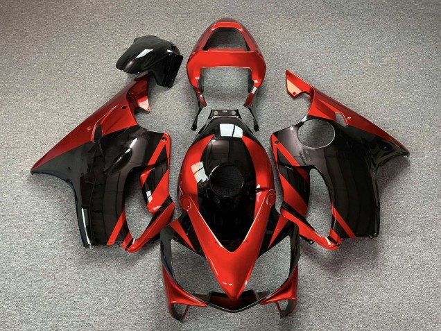 Mejores Carenados Moto Honda CBR600 F4i 2001-2003 - Rojo Negro Brillante