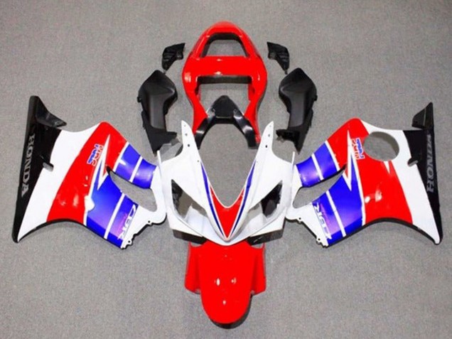 Mejores Carenados Moto Honda CBR600 F4i 2001-2003 - Blanco Rojo Azul Negro