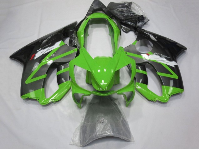 Mejores Carenados Moto Honda CBR600 F4i 2004-2007 - Verde Gris Negro Brillante