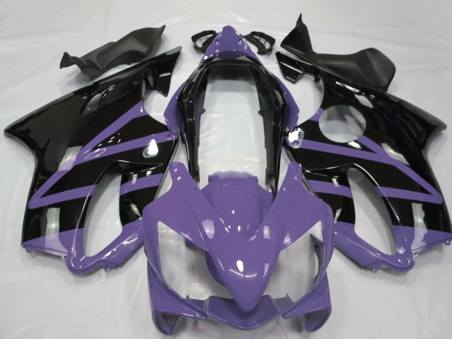 Mejores Carenados Moto Honda CBR600 F4i 2004-2007 - Púrpura Claro Negro Brillante