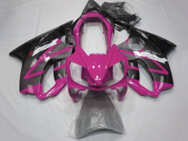 Mejores Carenados Moto Honda CBR600 F4i 2004-2007 - Rosa Gris Negro Brillante