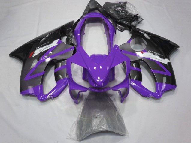 Mejores Carenados Moto Honda CBR600 F4i 2004-2007 - Púrpura Gris Negro Brillante