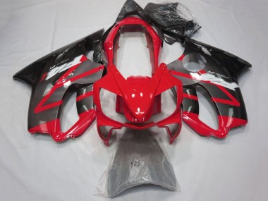 Mejores Carenados Moto Honda CBR600 F4i 2004-2007 - Rojo Gris Negro Brillante