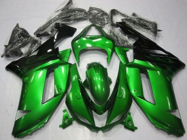 Mejores Carenados Moto Kawasaki ZX6R 2007-2008 - Verde Negro