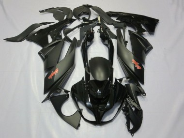 Mejores Carenados Moto Kawasaki ZX6R 2007-2008 - Negro Mate Negro Rojo