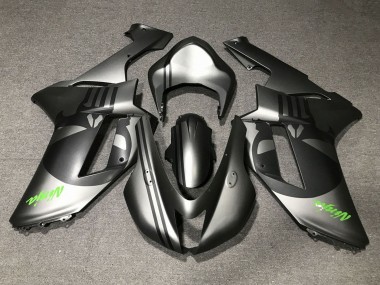 Mejores Carenados Moto Kawasaki ZX6R 2007-2008 - Plata Mate Negro Mate Cráneo