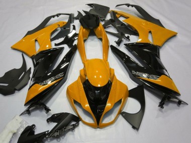 Mejores Carenados Moto Kawasaki ZX6R 2007-2008 - Naranja Negro