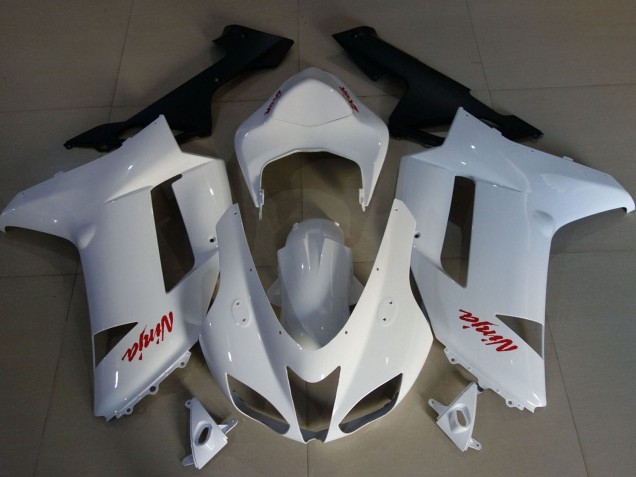 Mejores Carenados Moto Kawasaki ZX6R 2007-2008 - Blanco Rojo