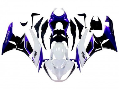 Mejores Carenados Moto Kawasaki ZX6R 2009-2012 - Azul Blanco Negro