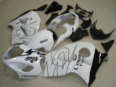 Mejores Carenados Moto Suzuki GSXR 1300 Hayabusa 1996-2007 - Blanco Negro Corona Tribal
