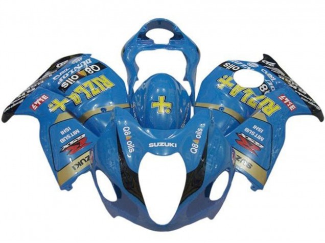 Mejores Carenados Moto Suzuki GSXR 1300 Hayabusa 1996-2007 - Azul Oro Negro Rizla