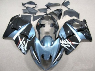 Mejores Carenados Moto Suzuki GSXR 1300 Hayabusa 1996-2007 - Azul Claro Azul Oscuro Blanco Negro