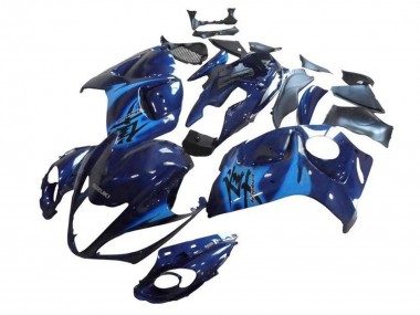 Mejores Carenados Moto Suzuki GSXR 1300 Hayabusa 2008-2020 - Azul Oscuro Azul Claro
