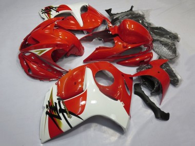 Mejores Carenados Moto Suzuki GSXR 1300 Hayabusa 2008-2020 - Rojo Blanco Negro Calcomanía