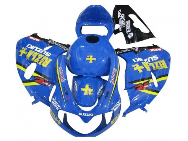 Mejores Carenados Moto Suzuki TL1000R 1998-2003 - Azul Amarillo Negro Rizla Hopper Motul