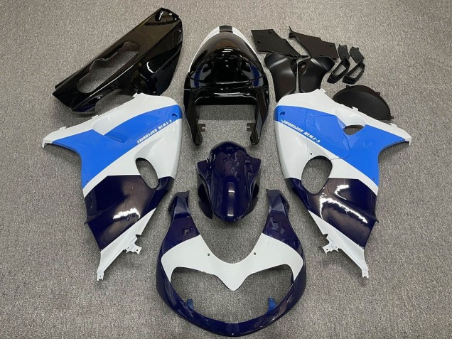 Mejores Carenados Moto Suzuki TL1000R 1998-2003 - Blanco Azul Negro Azul Oscuro