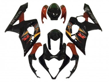 Mejores Carenados Moto Suzuki GSXR 1000 2005-2006 - Negro Rojo Amarillo Gris