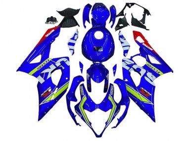 Mejores Carenados Moto Suzuki GSXR 1000 2005-2006 - Azul Verde Blanco Rojo