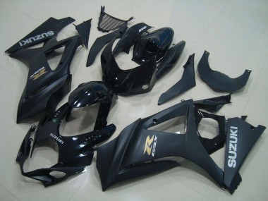 Mejores Carenados Moto Suzuki GSXR 1000 2005-2006 - Negro Brillante Negro Mate Plata Oro