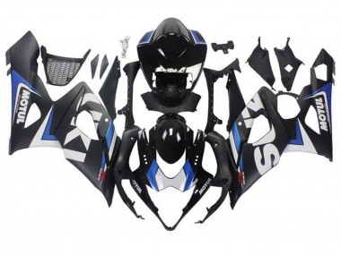 Mejores Carenados Moto Suzuki GSXR 1000 2005-2006 - Negro Mate Azul Blanco