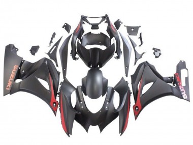 Mejores Carenados Moto Suzuki GSXR1000 2017-2024 - Negro Mate Rojo Mate