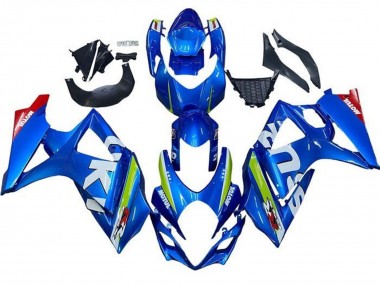 Mejores Carenados Moto Suzuki GSXR 1000 2007-2008 - Azul Blanco Verde Rojo