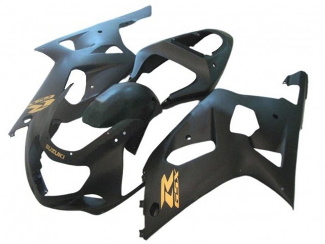 Mejores Carenados Moto Suzuki GSXR 600 / GSXR 750 2001-2003 - Negro Mate Oro
