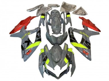 Mejores Carenados Moto Suzuki GSXR 600 / GSXR 750 2008-2010 - Nardo Gris Neon Amarillo Rojo Negro