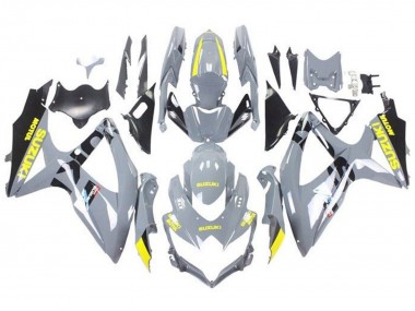 Mejores Carenados Moto Suzuki GSXR 600 / GSXR 750 2008-2010 - Nardo Gris Amarillo Negro