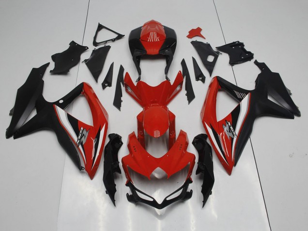Mejores Carenados Moto Suzuki GSXR 600 / GSXR 750 2008-2010 - Rojo Negro Blanco Plata