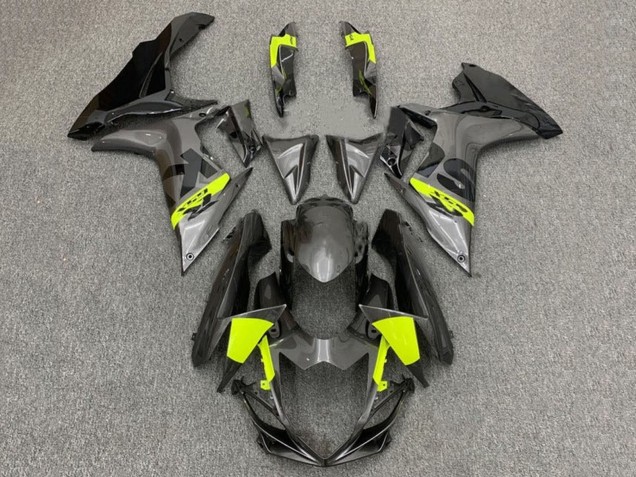 Mejores Carenados Moto Suzuki GSXR 600 / GSXR 750 2011-2024 - Gris Negro Neon Amarillo