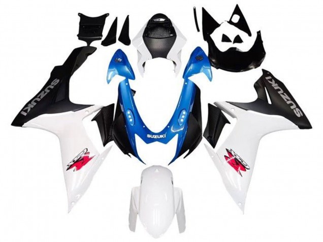 Mejores Carenados Moto Suzuki GSXR 600 / GSXR 750 2011-2024 - Blanco Azul Negro Rosa