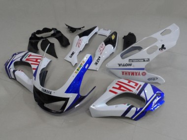 Mejores Carenados Moto Yamaha YZF 1000R Thunderace 1997-2007 - Blanco Azul Rojo Fiat