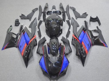 Mejores Carenados Moto Yamaha YZF R3/R25 2019-2021 - Azul Rojo Negro Brillante