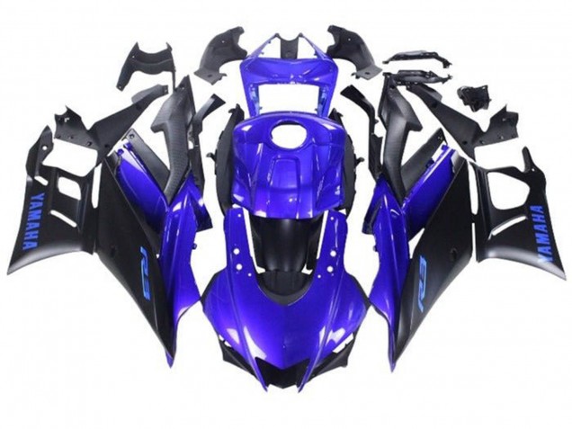 Mejores Carenados Moto Yamaha YZF R3/R25 2019-2021 - Azul Negro Mate
