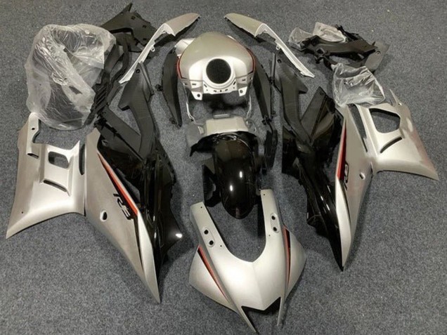 Mejores Carenados Moto Yamaha YZF R3/R25 2019-2021 - Oro Claro Negro Brillante