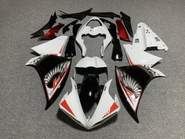 Mejores Carenado Moto Yamaha YZF 1000 R1 2012-2014 - Blanco Rojo Negro