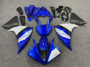Mejores Carenados Moto Yamaha YZF 1000 R1 2012-2014 - Azul Blanco Negro