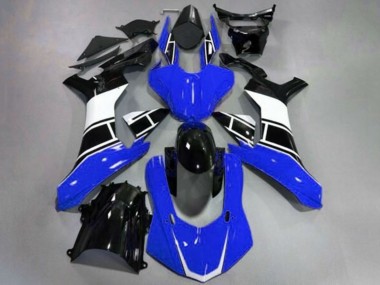 Mejores Carenado Moto Yamaha YZF 1000 R1 2015-2019 - Azul Blanco Negro Brillante